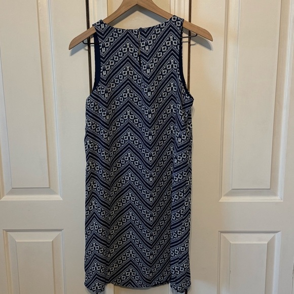 Pink Rose Women’s Blue & White Patterned Tank Top Dress Size Medium - Picture 5 of 11